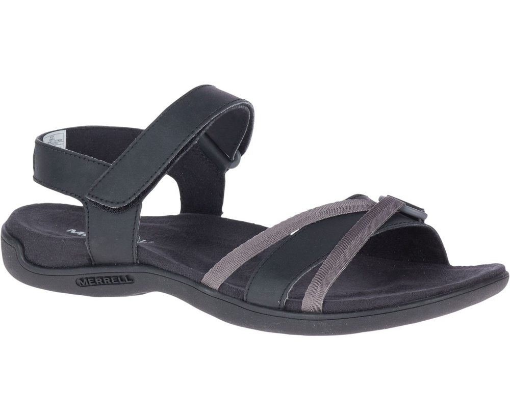 Merrell Sandals Black - District Kindra Strap - Womens 59YJXEDPT